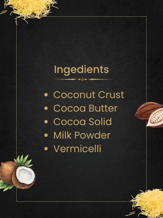 Tropical Coconut Cream Kunafa - Karmazin Chocolate