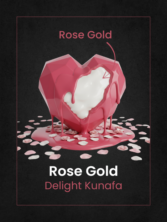 Rose Gold Delight Kunafa - Karmazin Chocolate