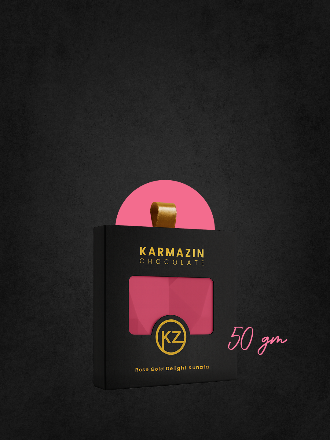 Rose Gold Delight Kunafa - Karmazin Chocolate